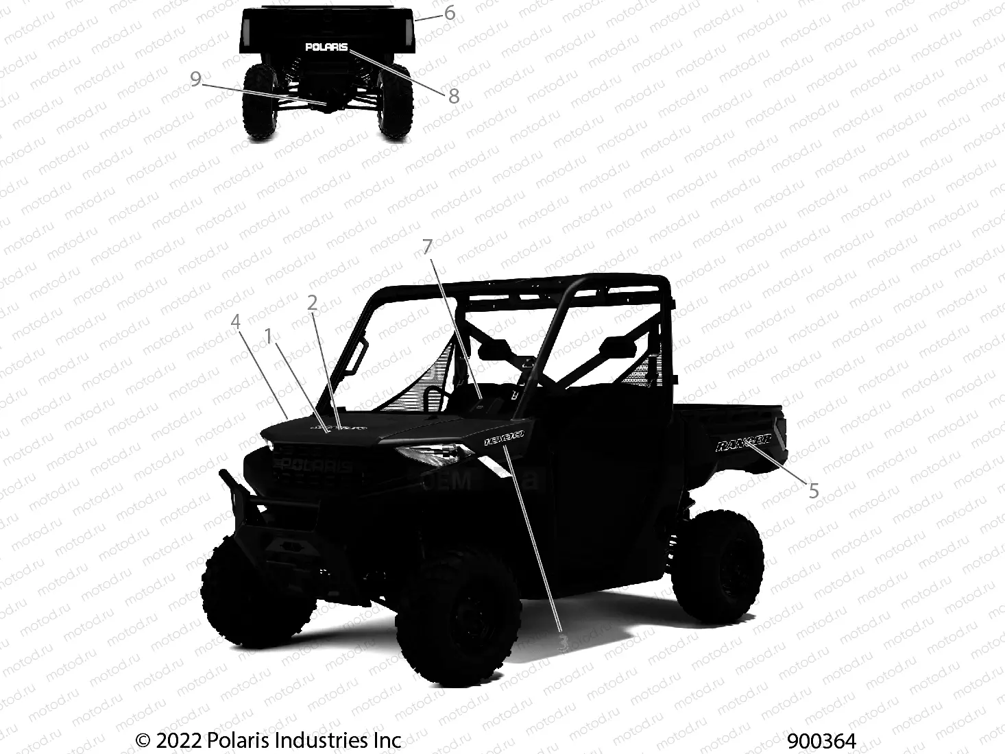 BODY | BODY, DECALS, GRAPHIC - R22TAE99FA/SFA/SCA/SCK (900364)