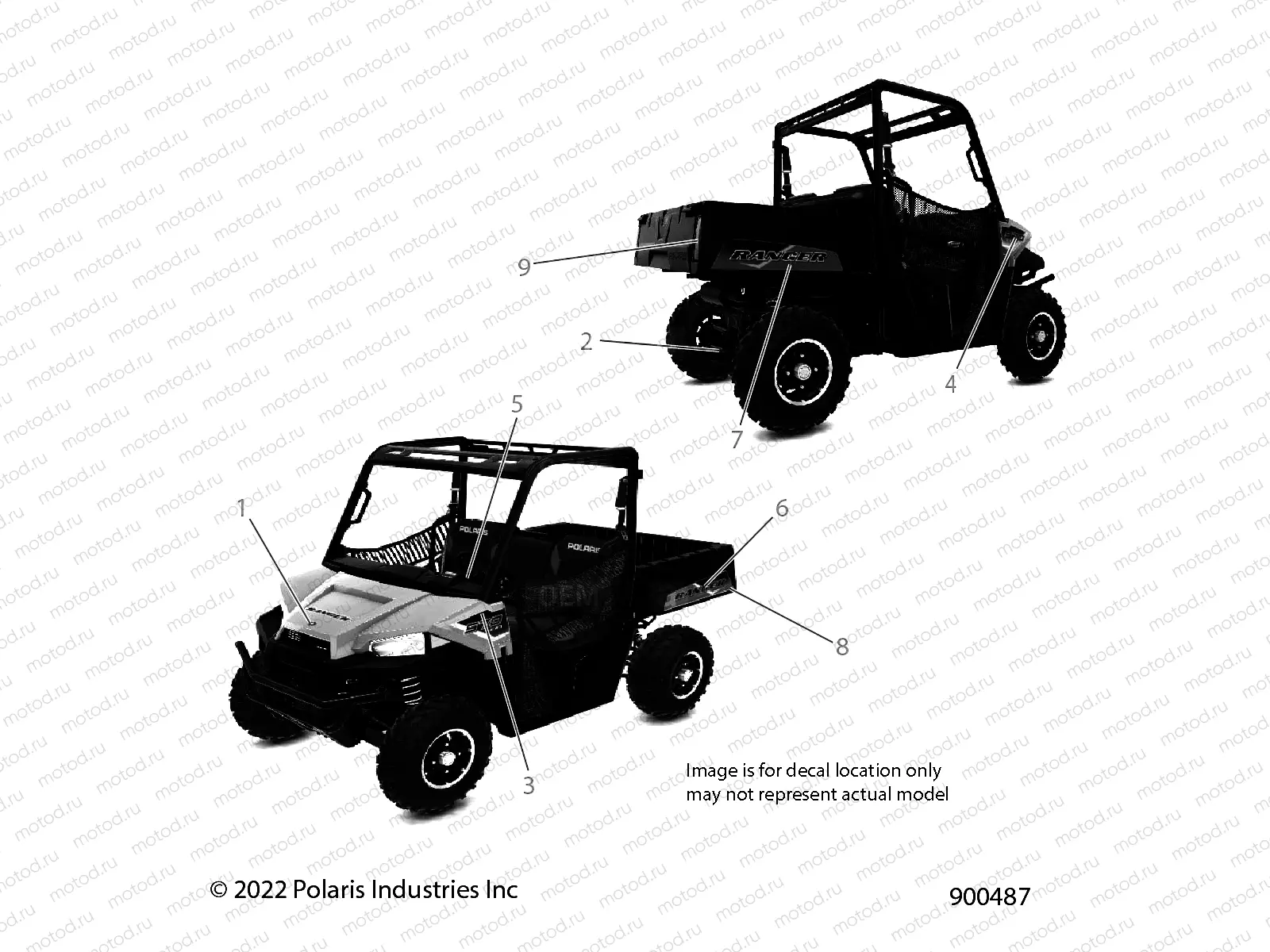 BODY | BODY, DECALS, GRAPHIC - R23MAA57F1/SC9/CK/F1/F9 (900487)