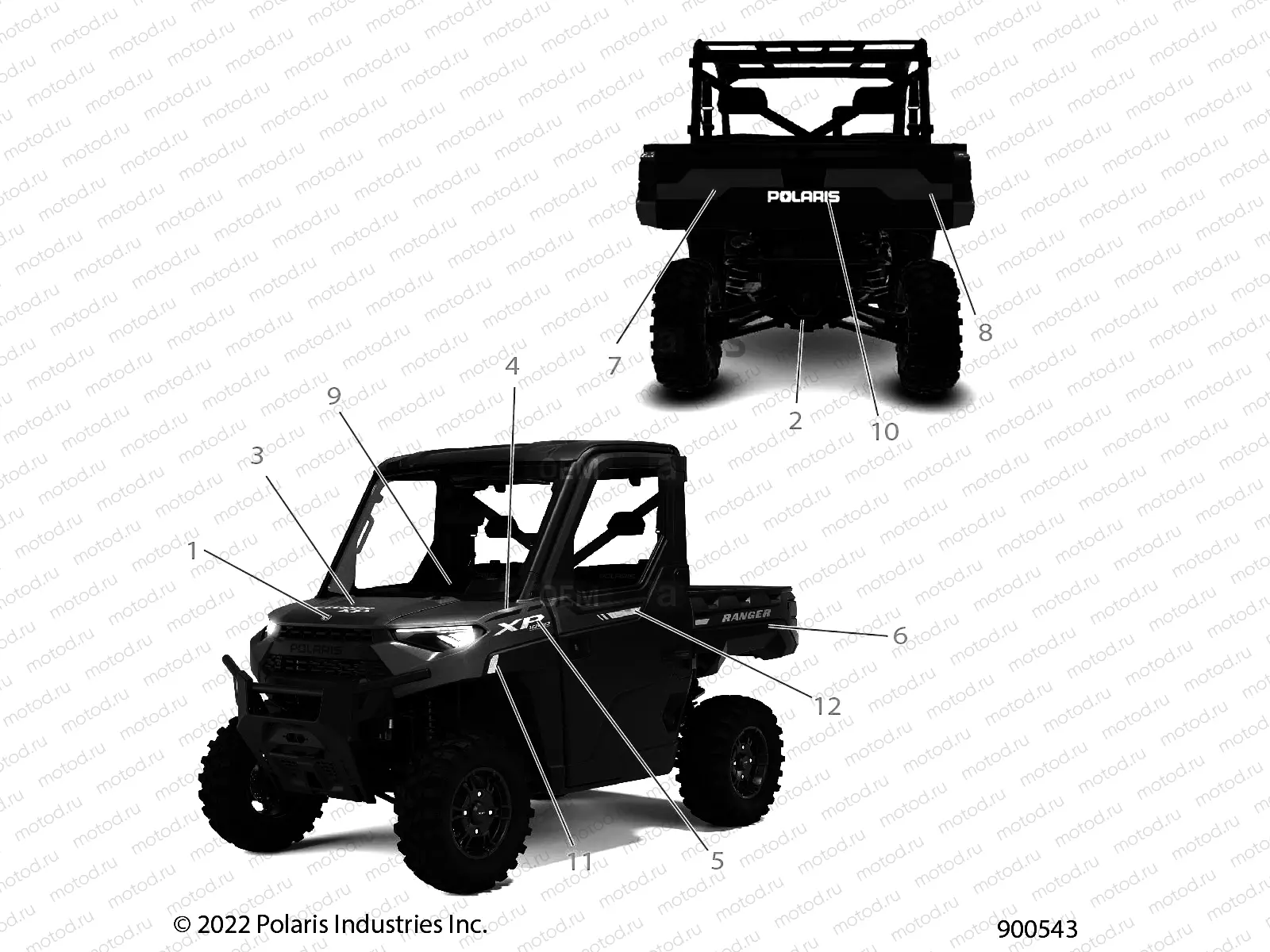 BODY | BODY, DECALS, GRAPHIC - R23RRU99A9/AJ/AK/AX/B9/BJ/BK/BX (900543)
