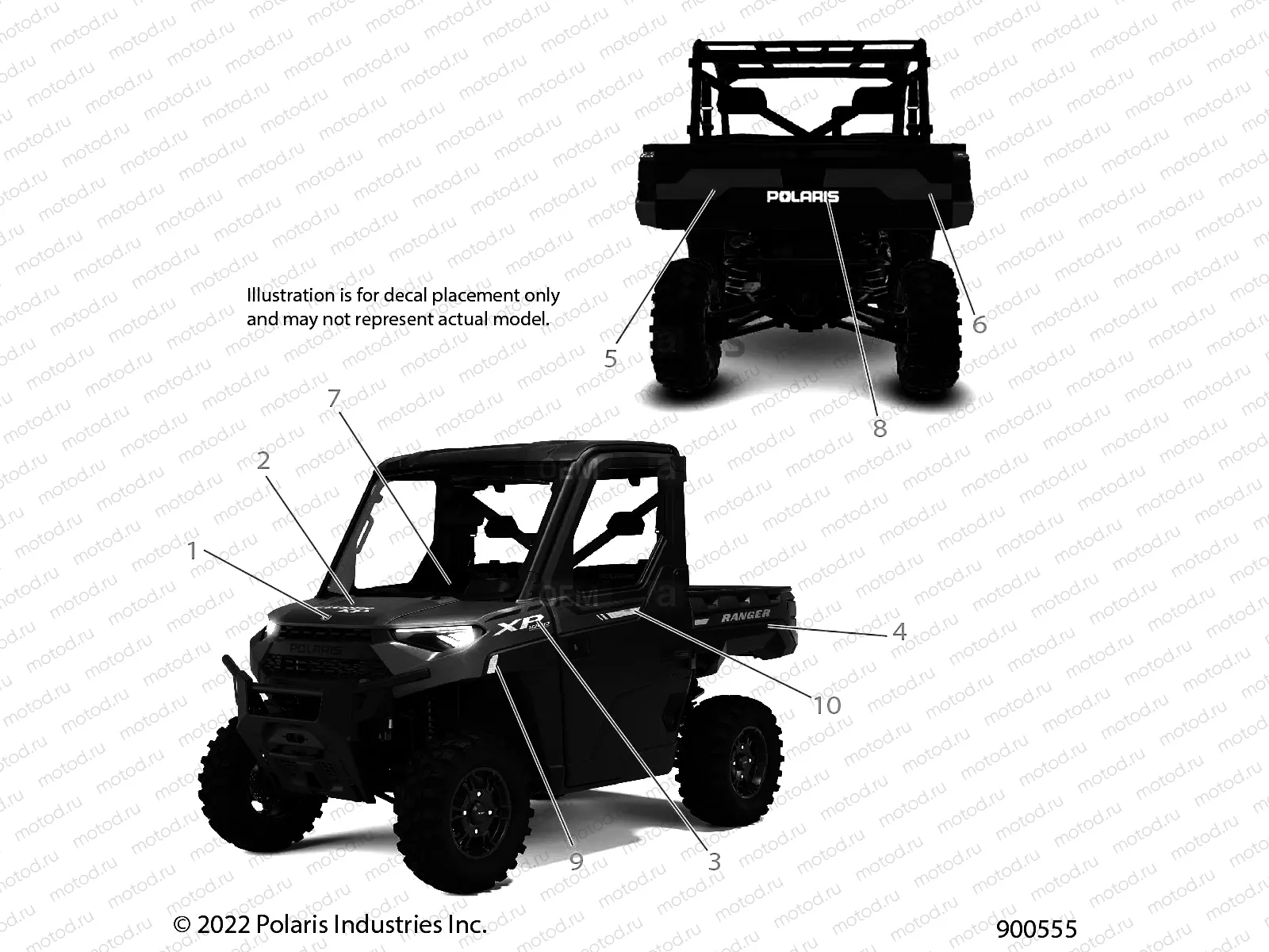 BODY | BODY, DECALS, GRAPHIC - R23RRY99A9/AJ/AK/AX/B9/BJ/BK/BX (900555)