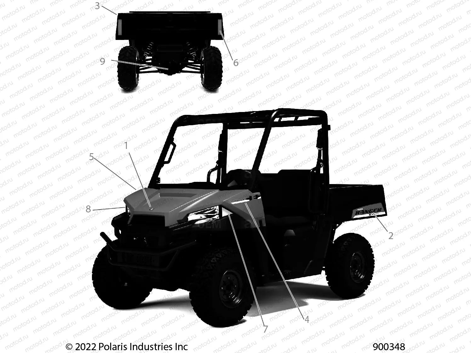 BODY | BODY, DECALS, GRAPHICS - R22MAAE4B8/B9 (900348)