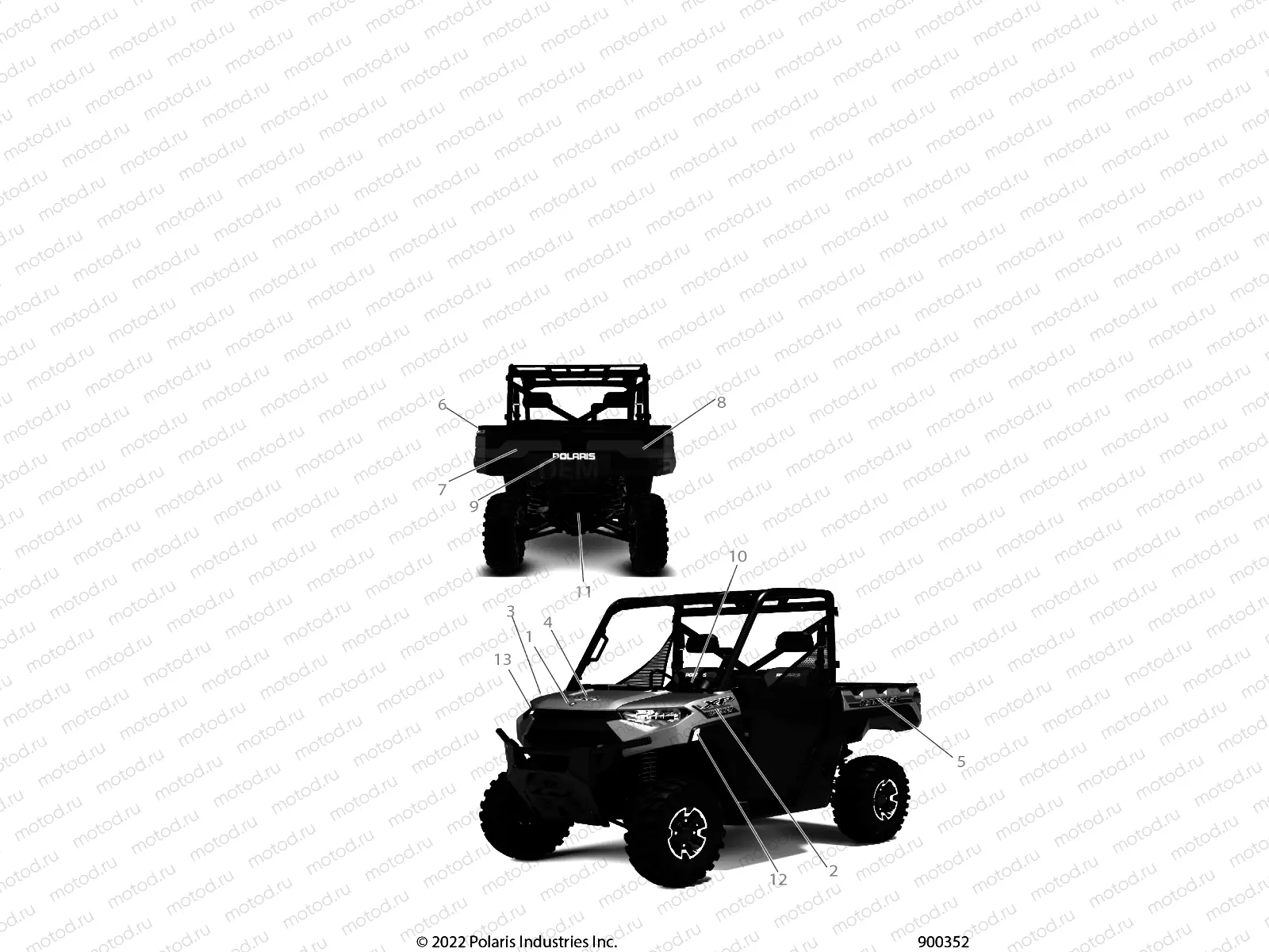 BODY | BODY, DECALS, GRAPHICS - R22RRE99DP (900352)