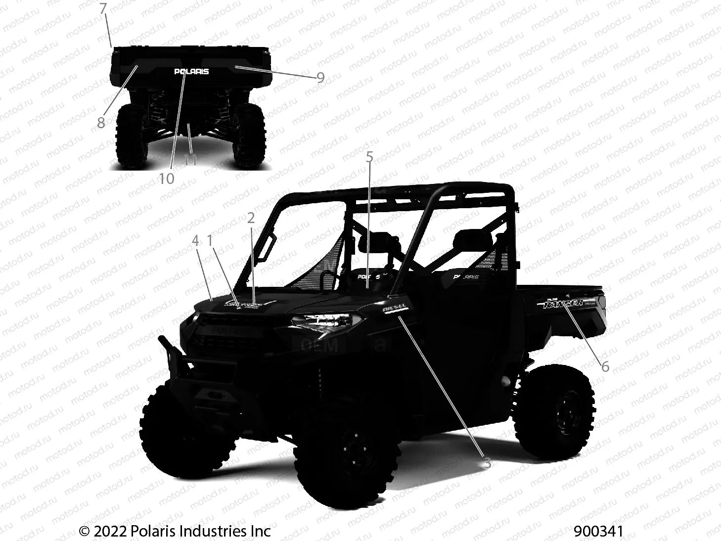 BODY | BODY, DECALS GRAPHICS - R22RRED4FA/NA/SCA/SCM (900341)