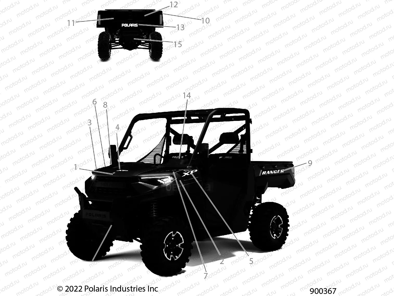 BODY | BODY, DECALS, GRAPHICS - R22RRS99C9/CK/CM/F9/FM/EF9/EFM/PCG (900367)