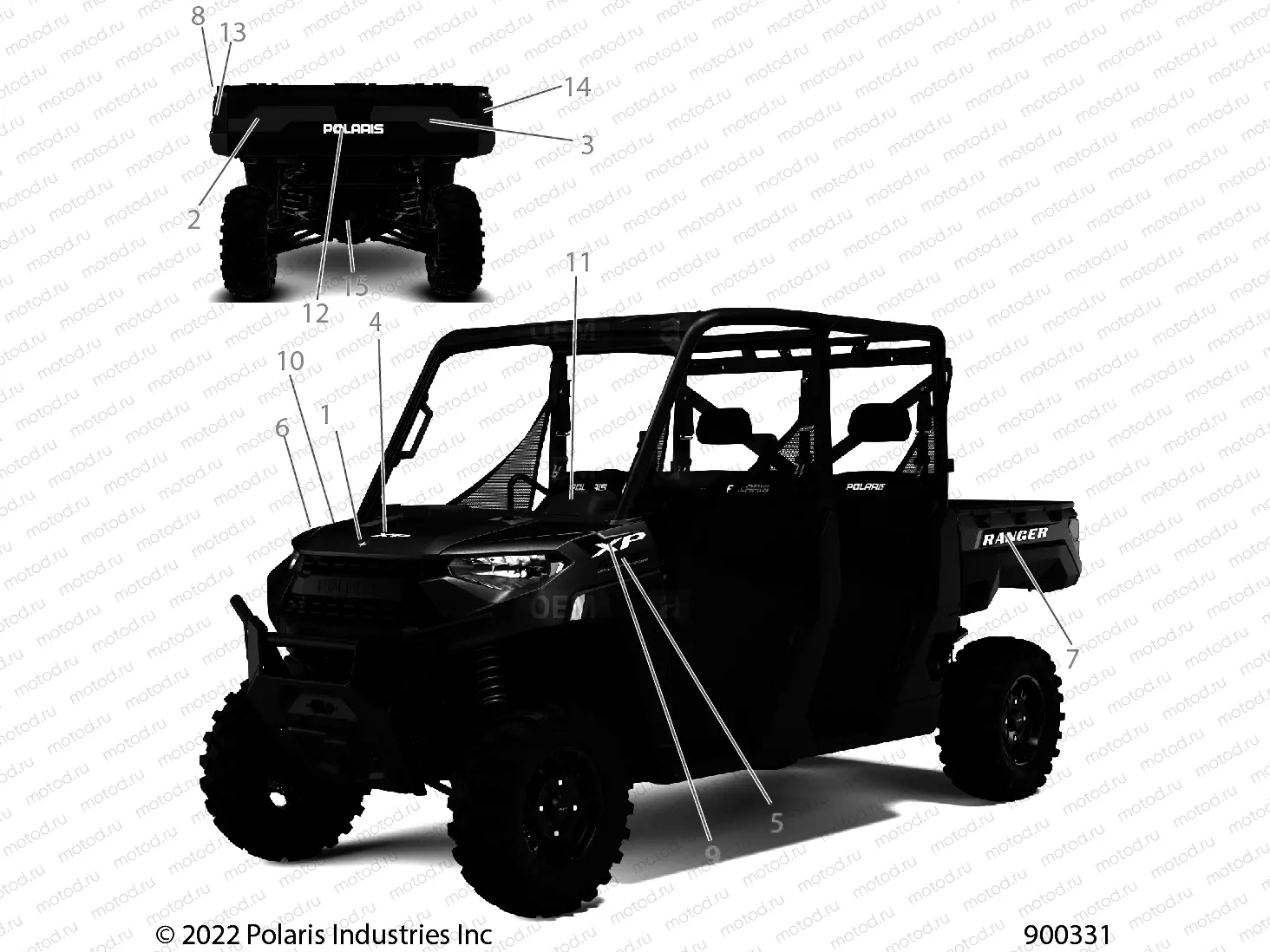 BODY | BODY, DECALS, GRAPHICS -  R22RSE99A9/AC/AM/AS/B9/BM/BC/BS (900331