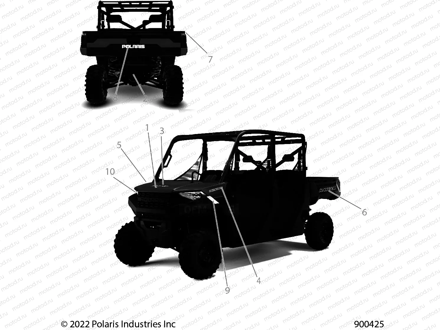 BODY | BODY, DECALS, GRAPHICS - R22T6A99A1/B1 (900425)