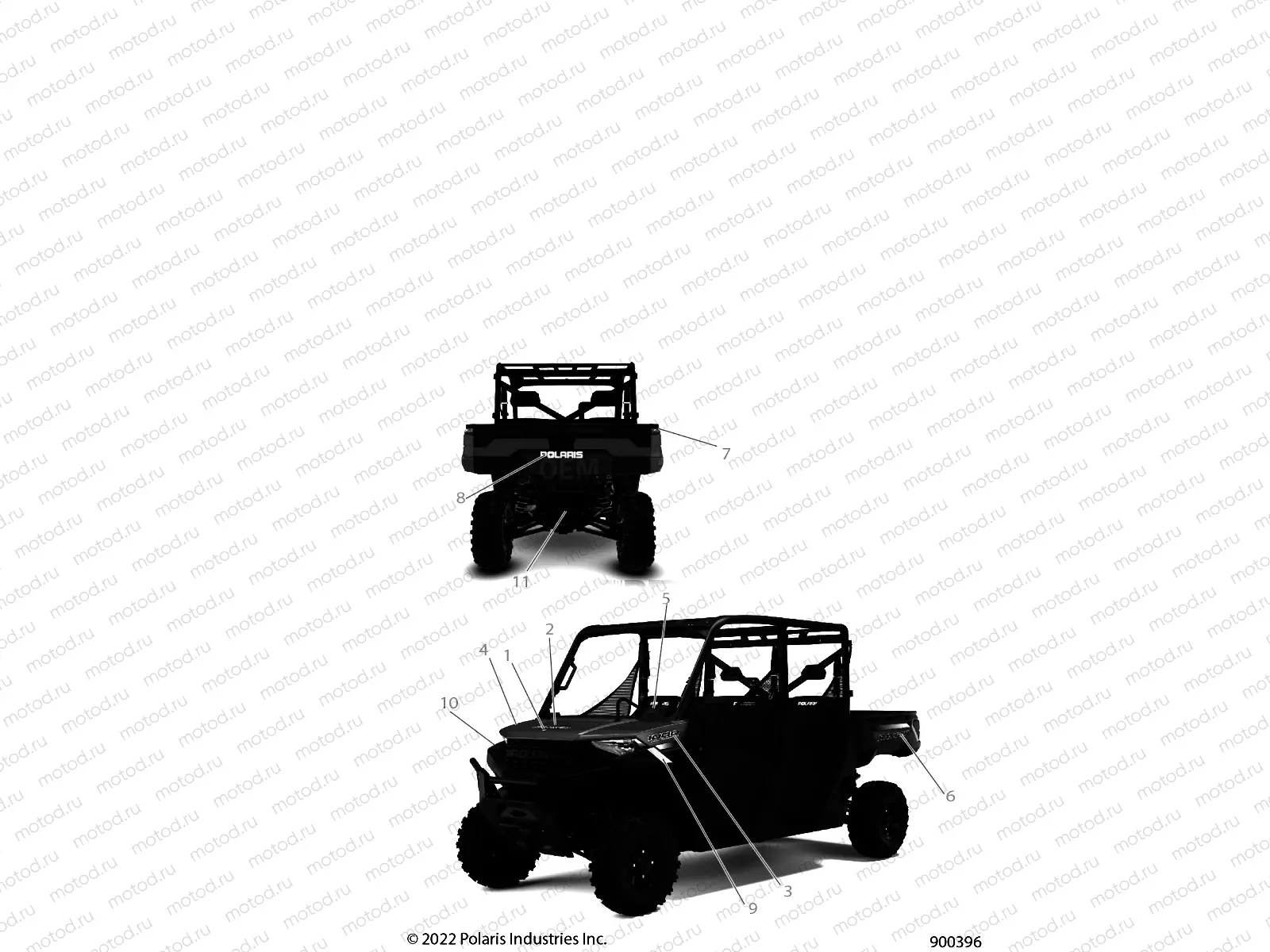 BODY | BODY, DECALS, GRAPHICS - R22T6U99A9/AN (900396)