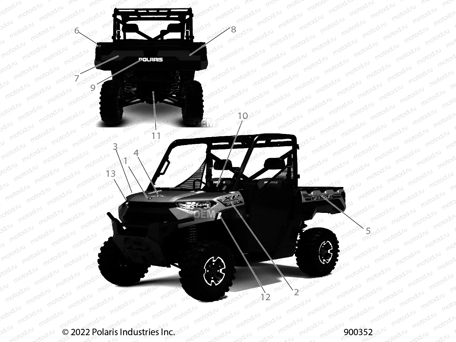 BODY | BODY, DECALS, GRAPHICS - R23RRE99DX (900352)