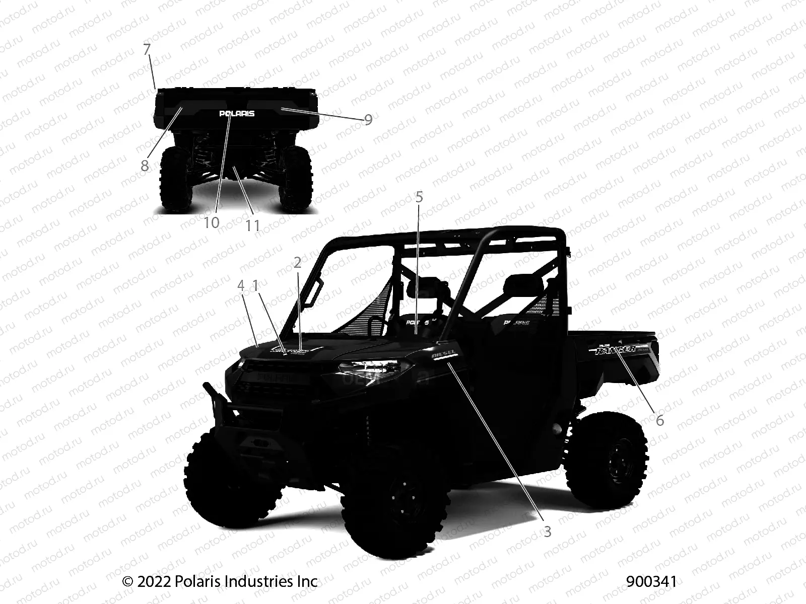 BODY | BODY, DECALS GRAPHICS - R23RRED4FA/DA/SD4CA/CK (900341)