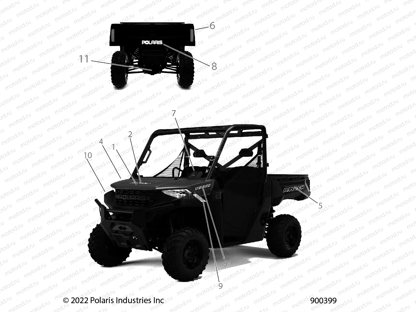 BODY | BODY, DECALS, GRAPHICS - R23TAE99A1/A9/B1/B9 (900399)