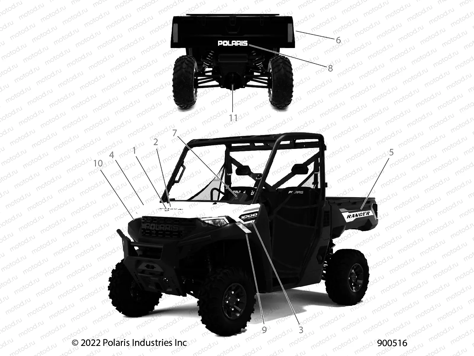 BODY | BODY, DECALS GRAPHICS - R23TAE99AD/AP (900516)