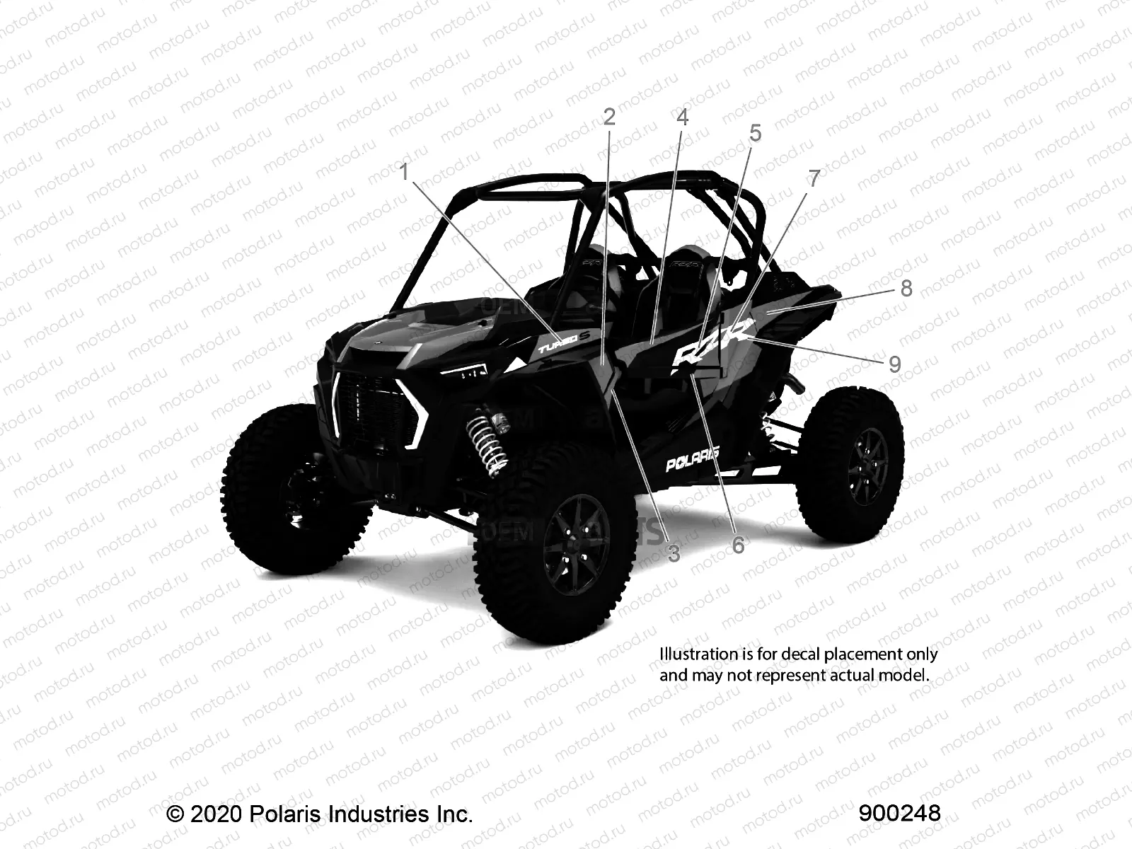 BODY | BODY, DECALS GRAPHICS, VELOCITY - Z21PAE92AE/AN/BE/BN (900248)