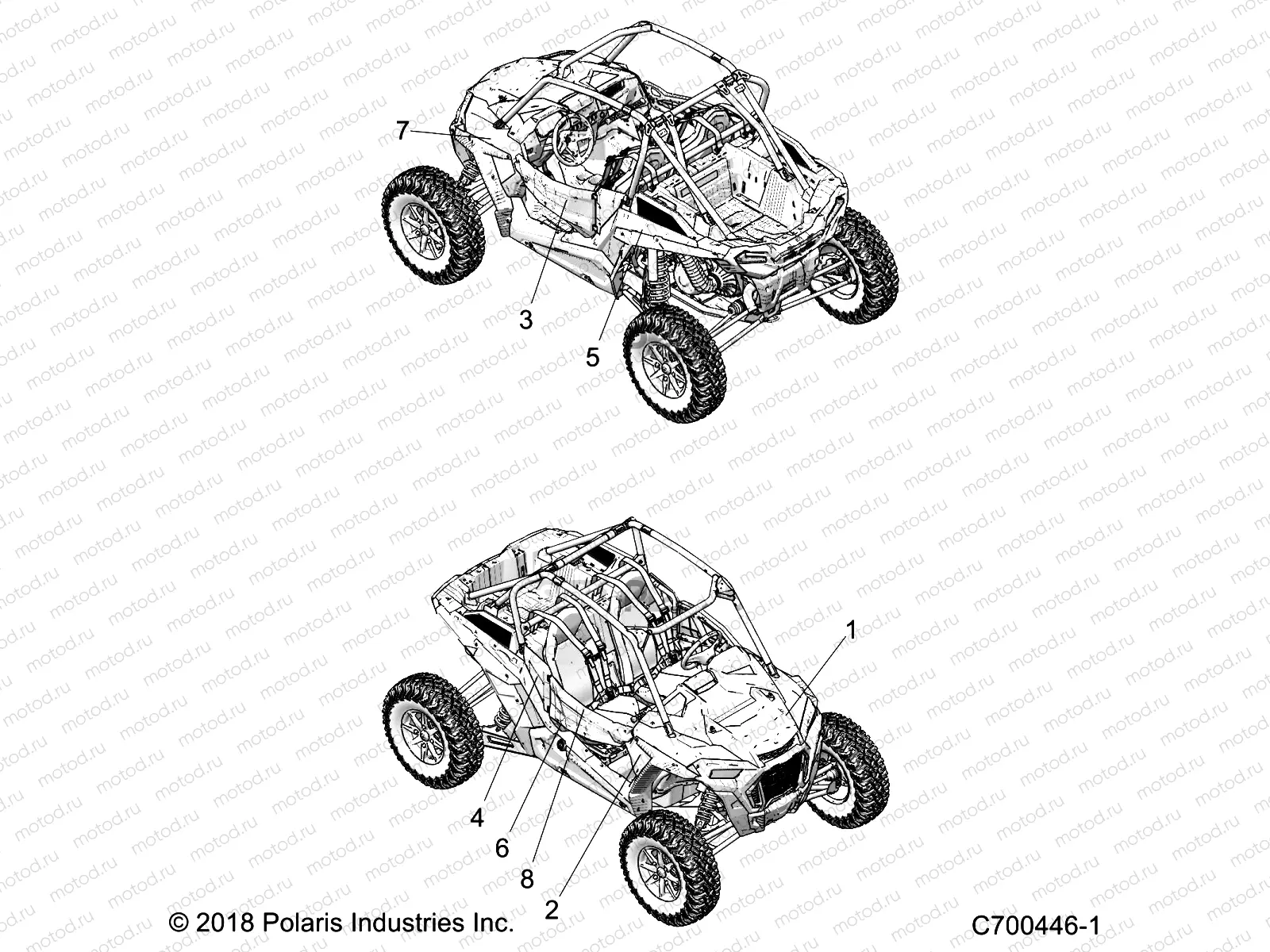 BODY | BODY, DECALS, GRAPHICS - Z19VEE92AM/BM (C700446-1)