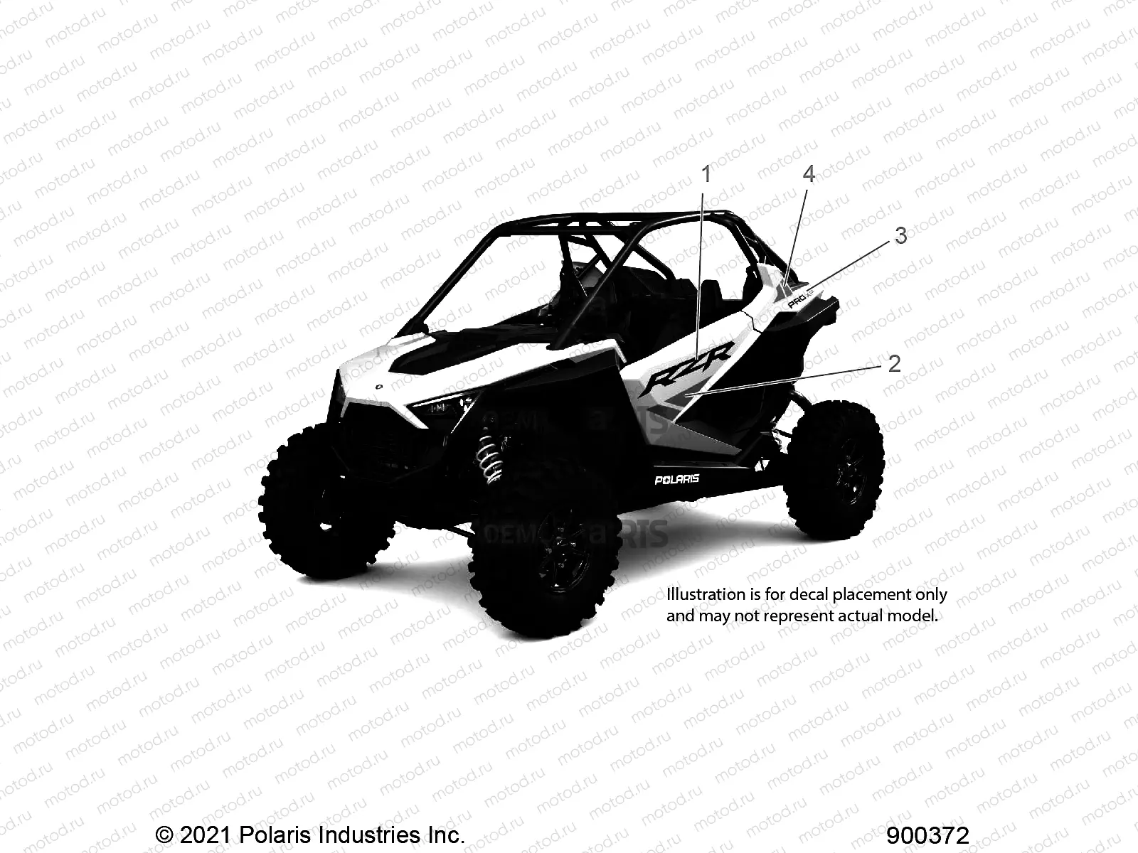 BODY | BODY, DECALS, GRAPHICS- Z22RGL2KAP/AL/BK/BP/BT/BL/BL (900372)