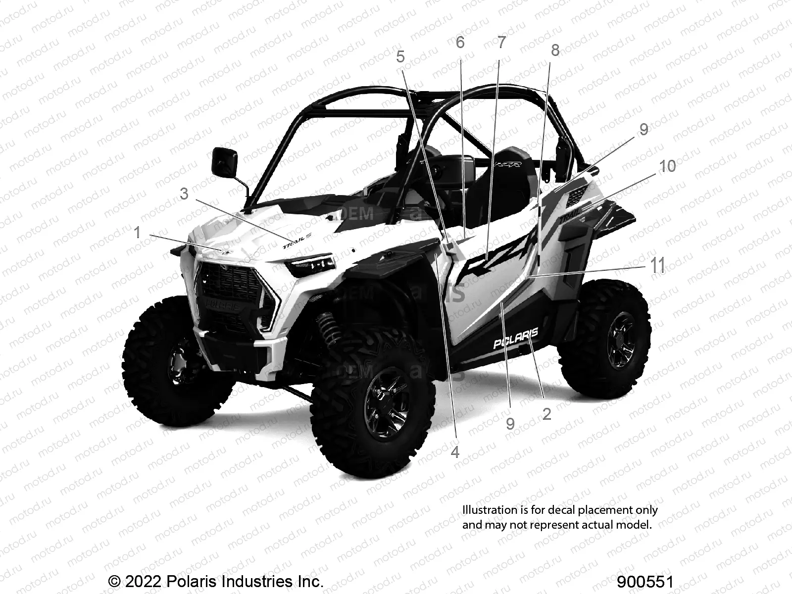 BODY | BODY, DECALS, GRAPHICS - Z23ASE99A4/B4/K99A4 (900551)