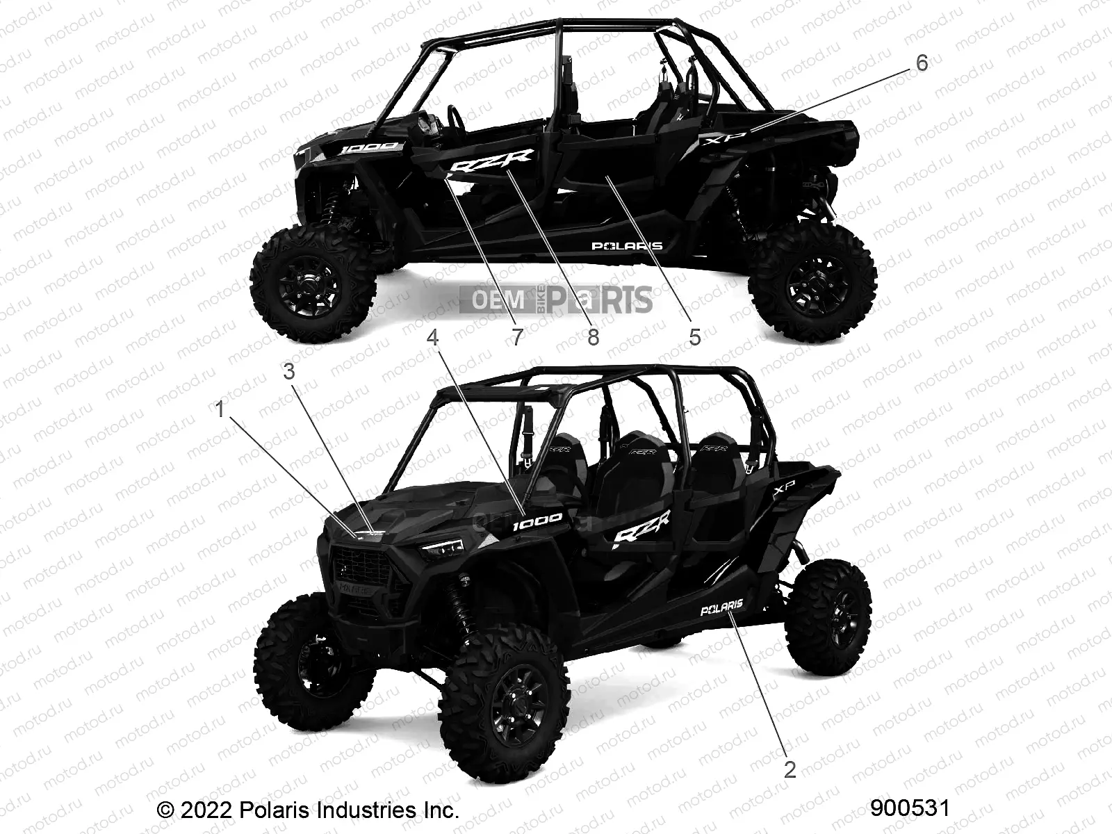 BODY | BODY, DECALS, GRAPHICS - Z23N4E99A/99B (900531)