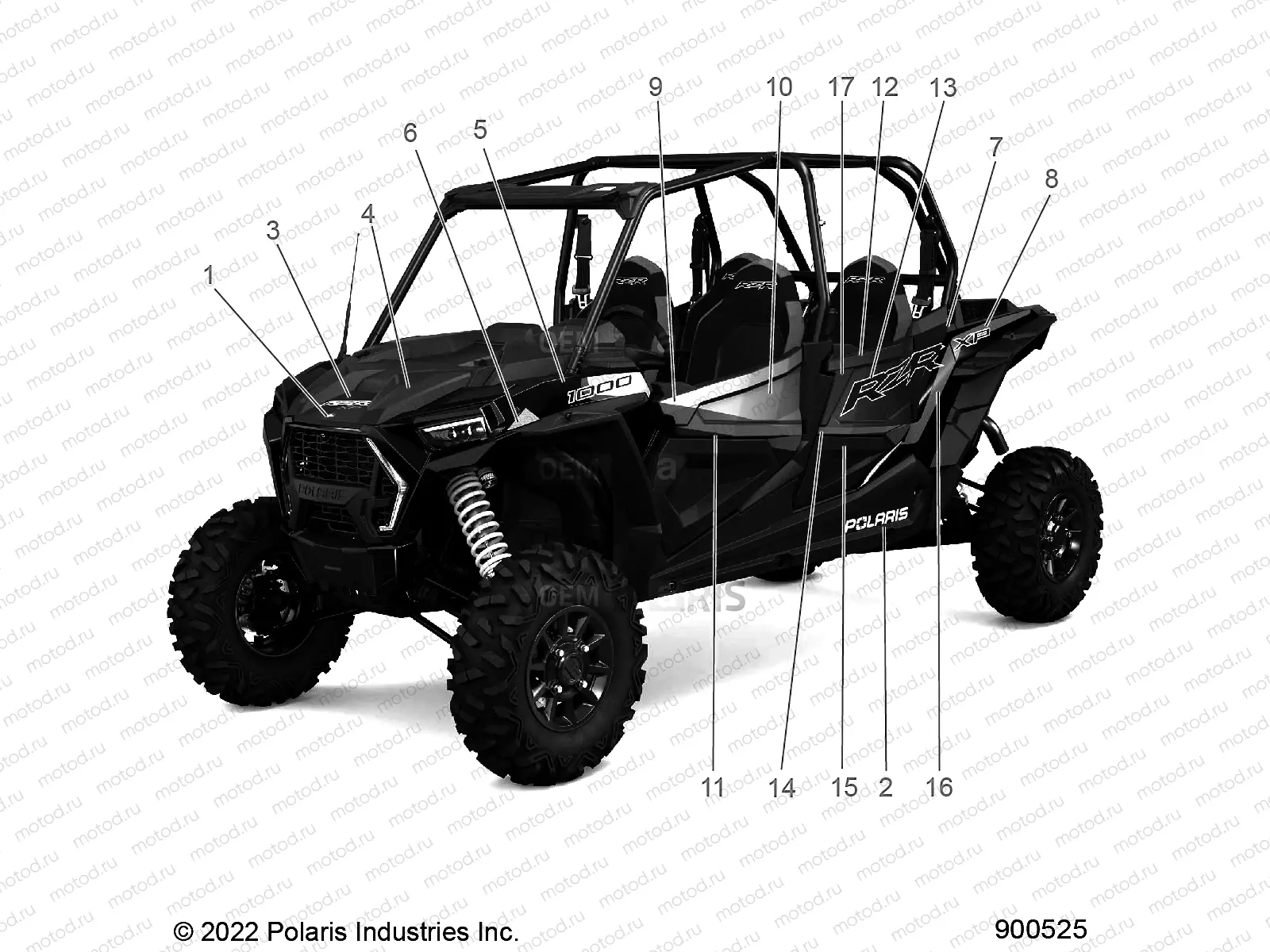 BODY | BODY, DECALS, GRAPHICS - Z23N4K99AL/BL (900525)