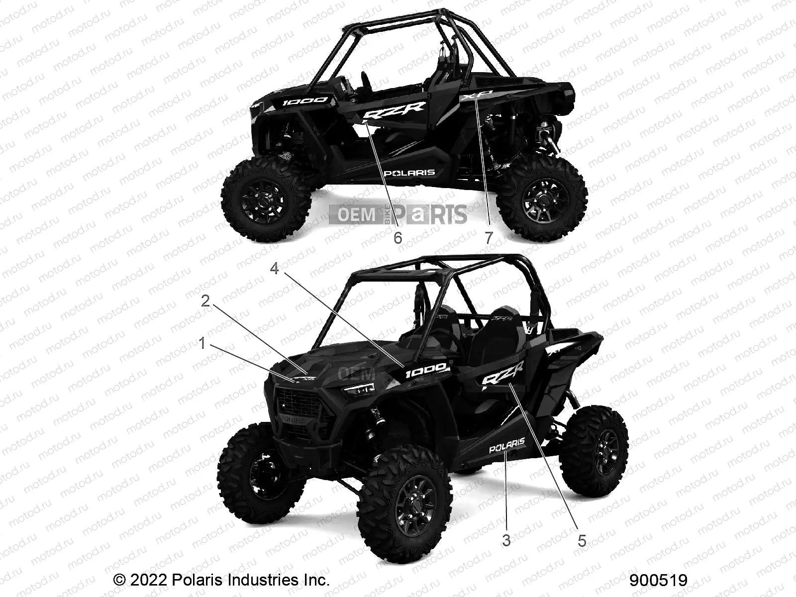BODY | BODY, DECALS, GRAPHICS - Z23NAE99A/99B (900519)
