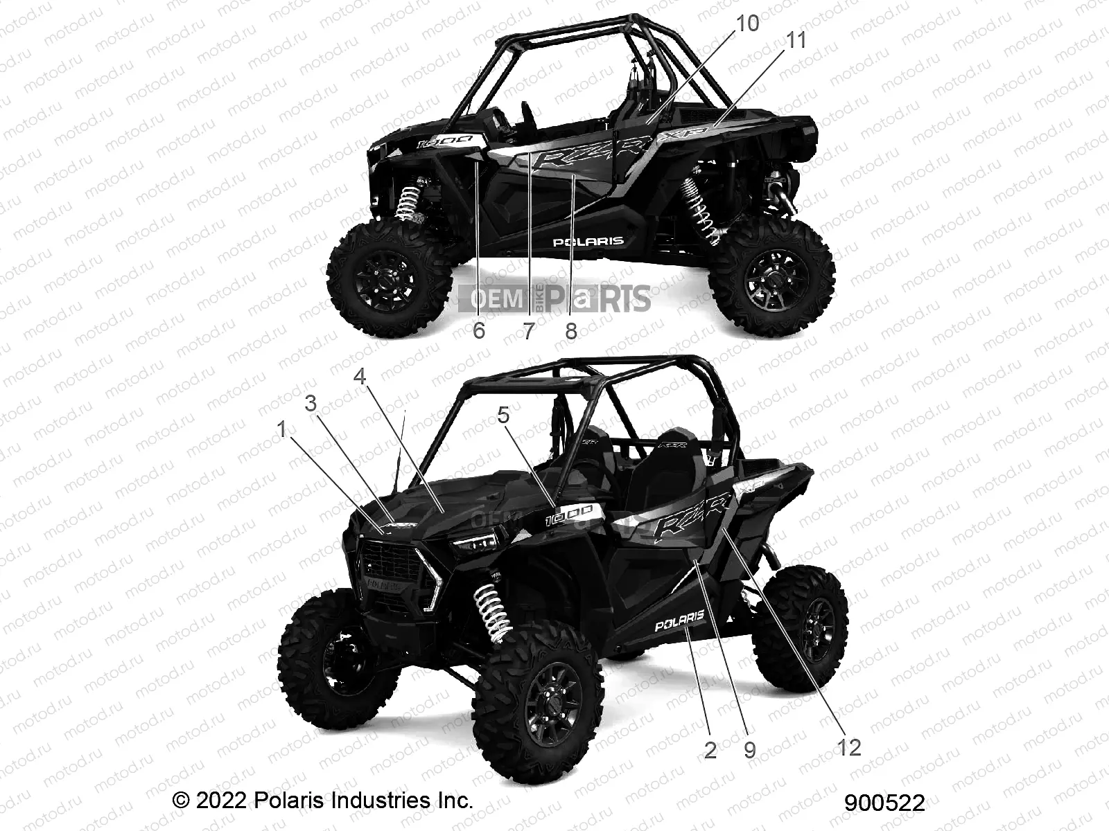 BODY | BODY, DECALS, GRAPHICS- Z23NAV99AL/BL (900522)