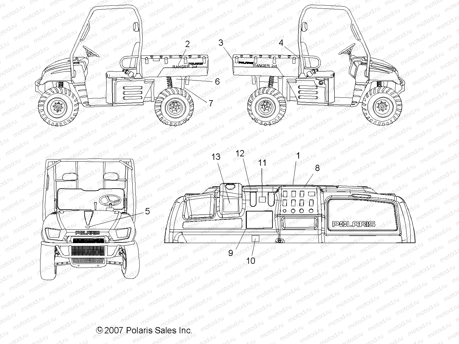 BODY | BODY, DECALS - R08RB50AA (49RGRDECAL082X4)
