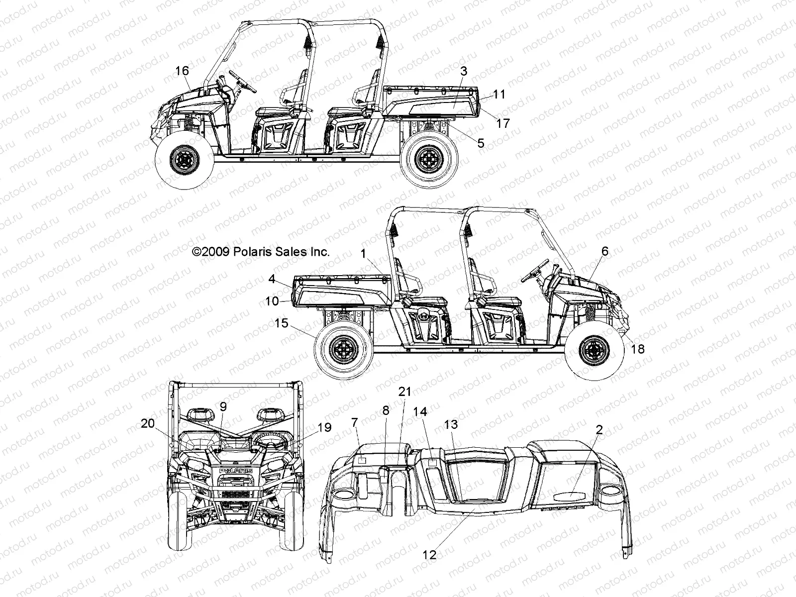 BODY | BODY, DECALS - R10WH76AG/AH/AR/AV/WY76AW/AZ (49RGRDECAL10800CREW)