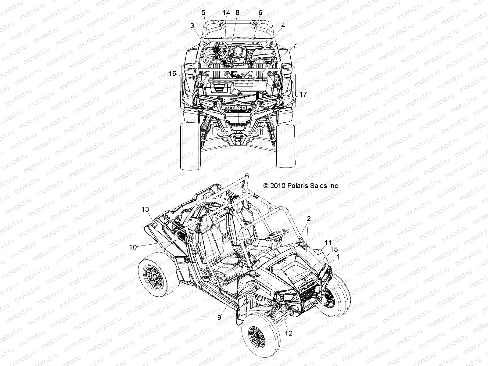 BODY | BODY, DECALS - R11JH87AA/AD (49RGRDECAL11RZR875)