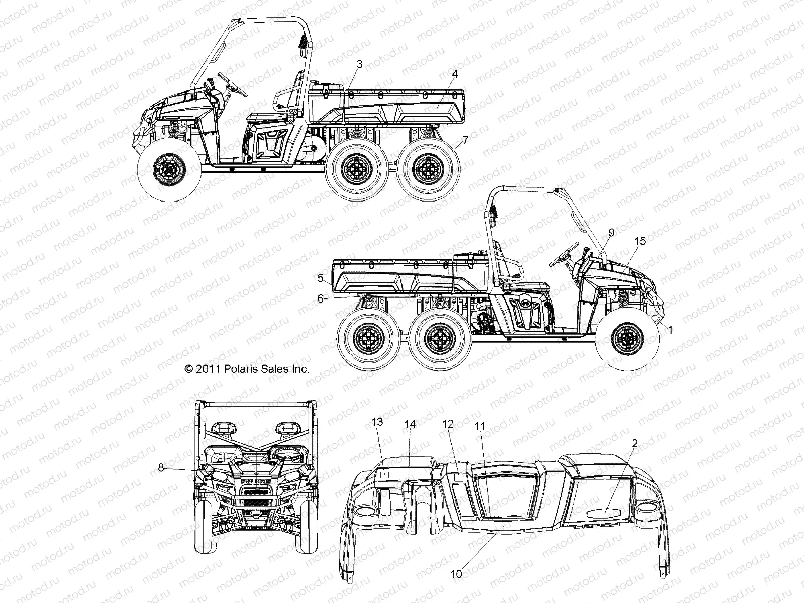 BODY | BODY, DECALS - R13HR76AG/AR (49RGRDECAL126X6)