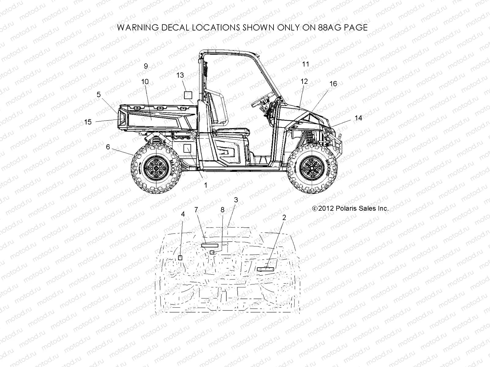 BODY | BODY, DECALS - R13UH88AG (49RGRDECAL13900XP)