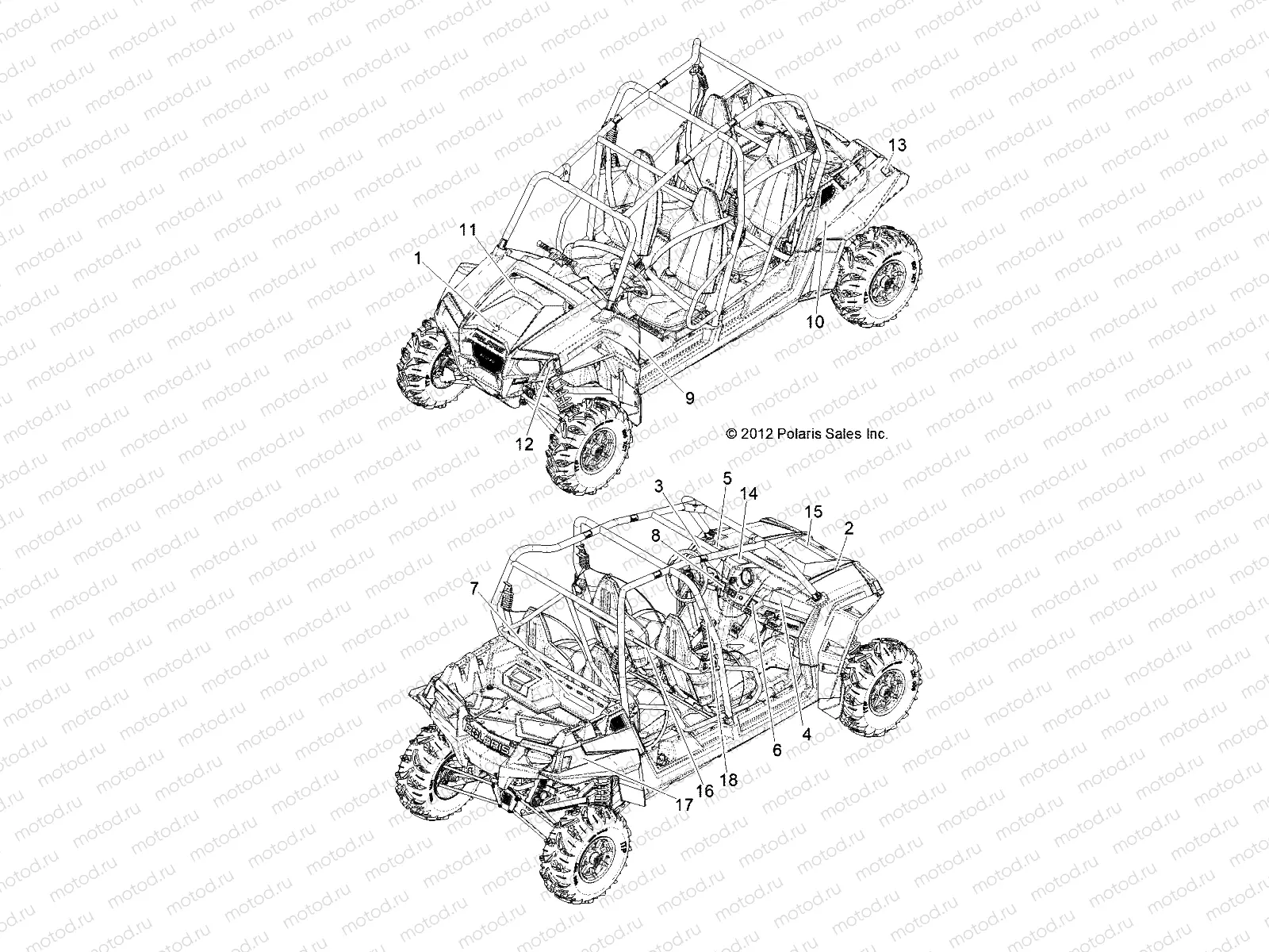 BODY | BODY, DECALS - R13XT87AA/9EAK (49RGRDECAL13RZRXP4)