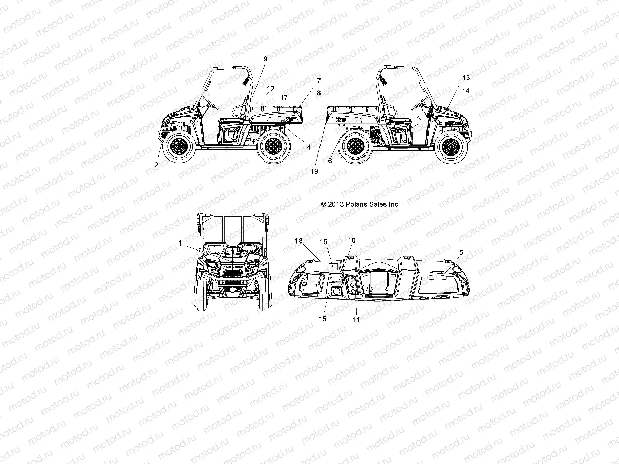 BODY | BODY, DECALS - R14RH57AA/AC/AR/6EAZ (49RGRDECAL14570)