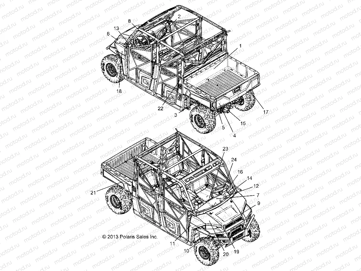 BODY | BODY, DECALS - R14WH88A/9EA ALL OPTIONS (49RGRDECAL14CREW)