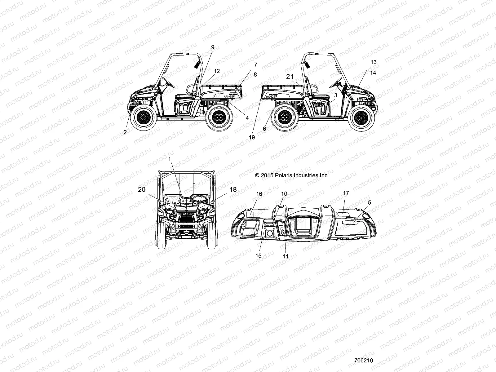 BODY | BODY, DECALS - R15RMA32AA/AJ (700210)
