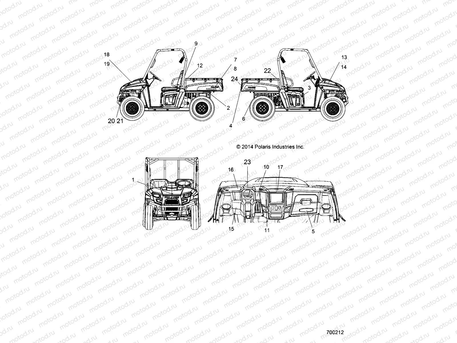 BODY | BODY, DECALS - R15RMA57AA/AR/AZ/AC/LA/H57AR (700212)