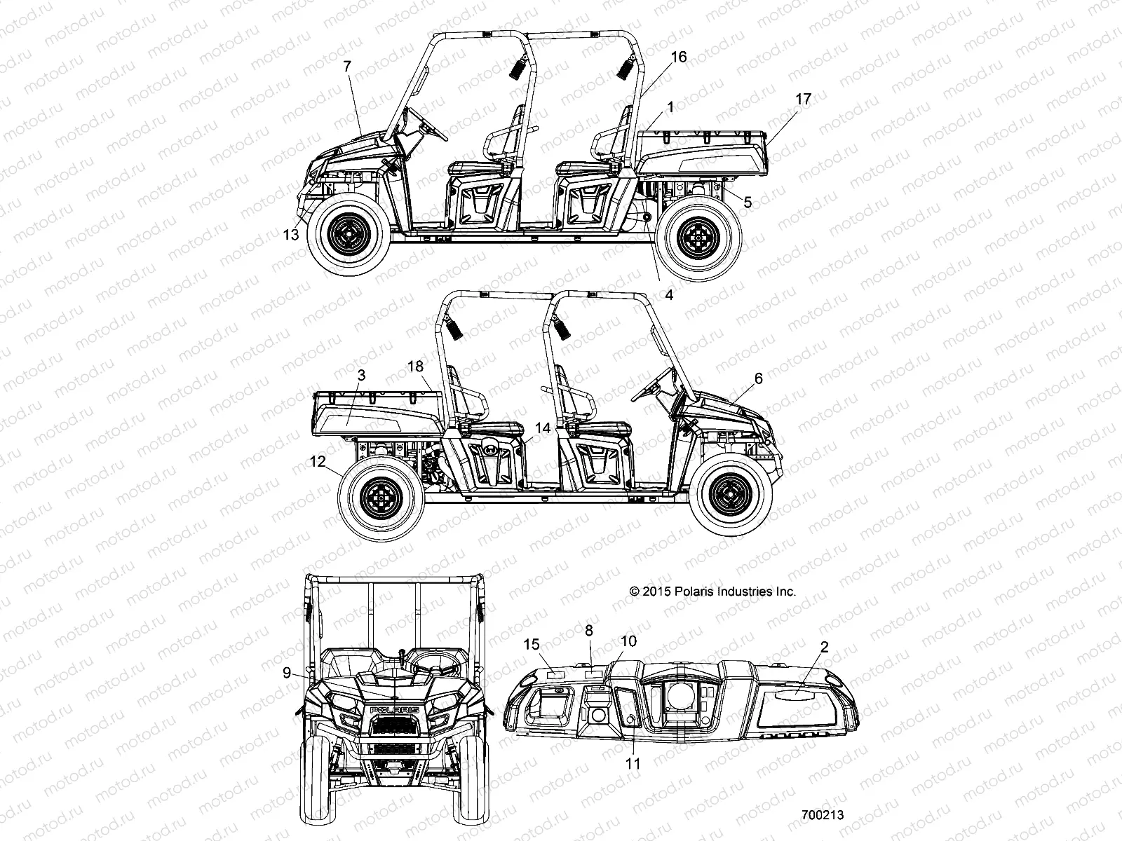 BODY | BODY, DECALS - R15RNA57AA/AC/AR/E57AS (700213)