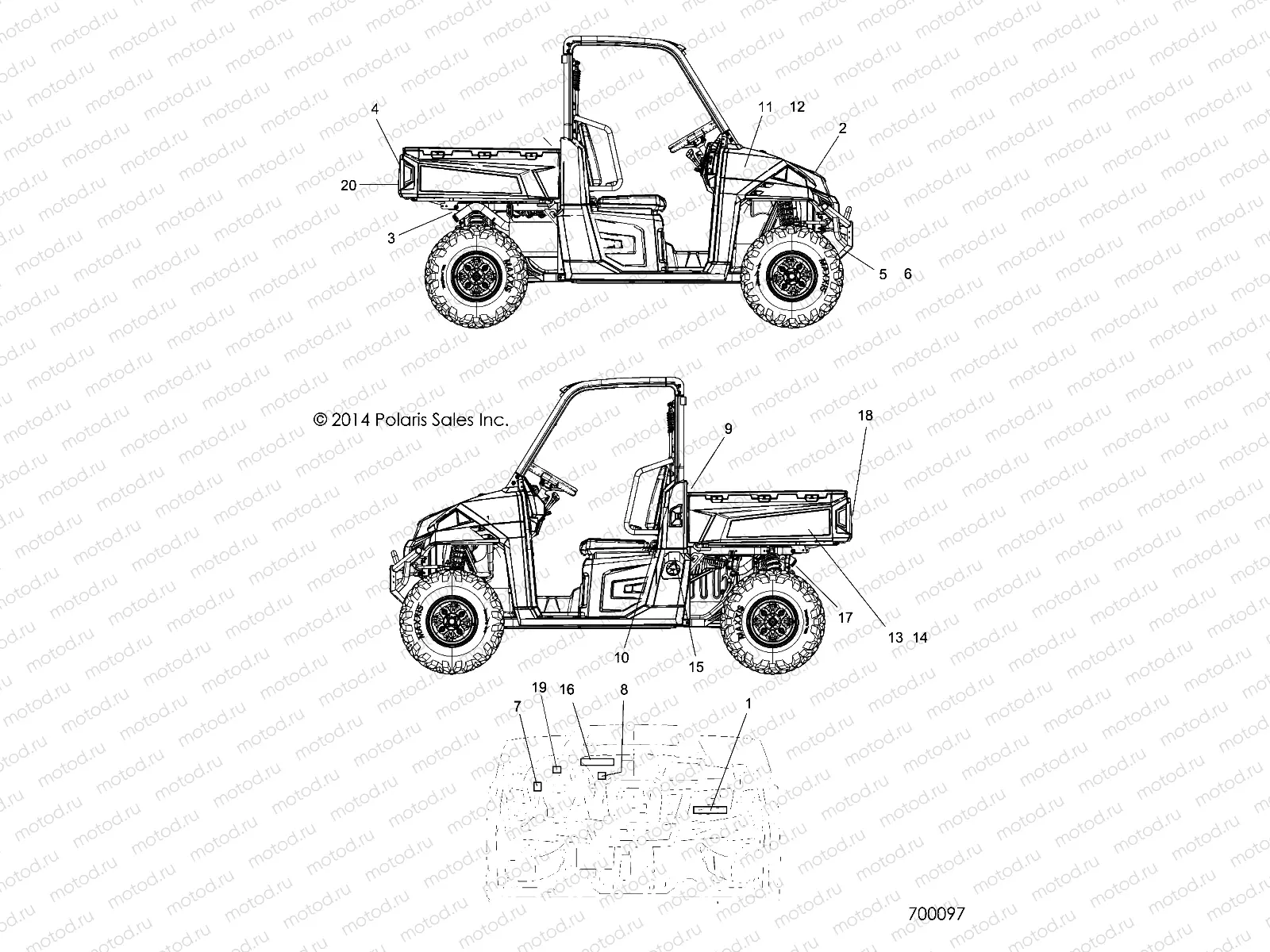 BODY | BODY, DECALS - R15RTAD1AA/EA/ED1EA (700097)