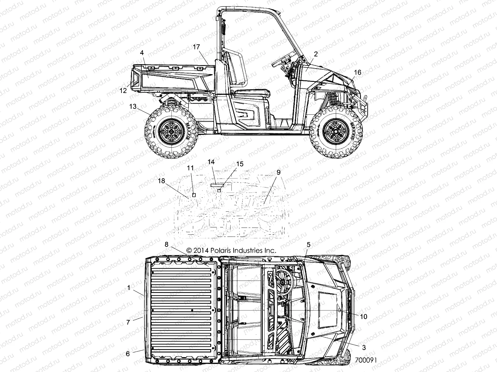BODY | BODY, DECALS - R15RTE87FA (700091)
