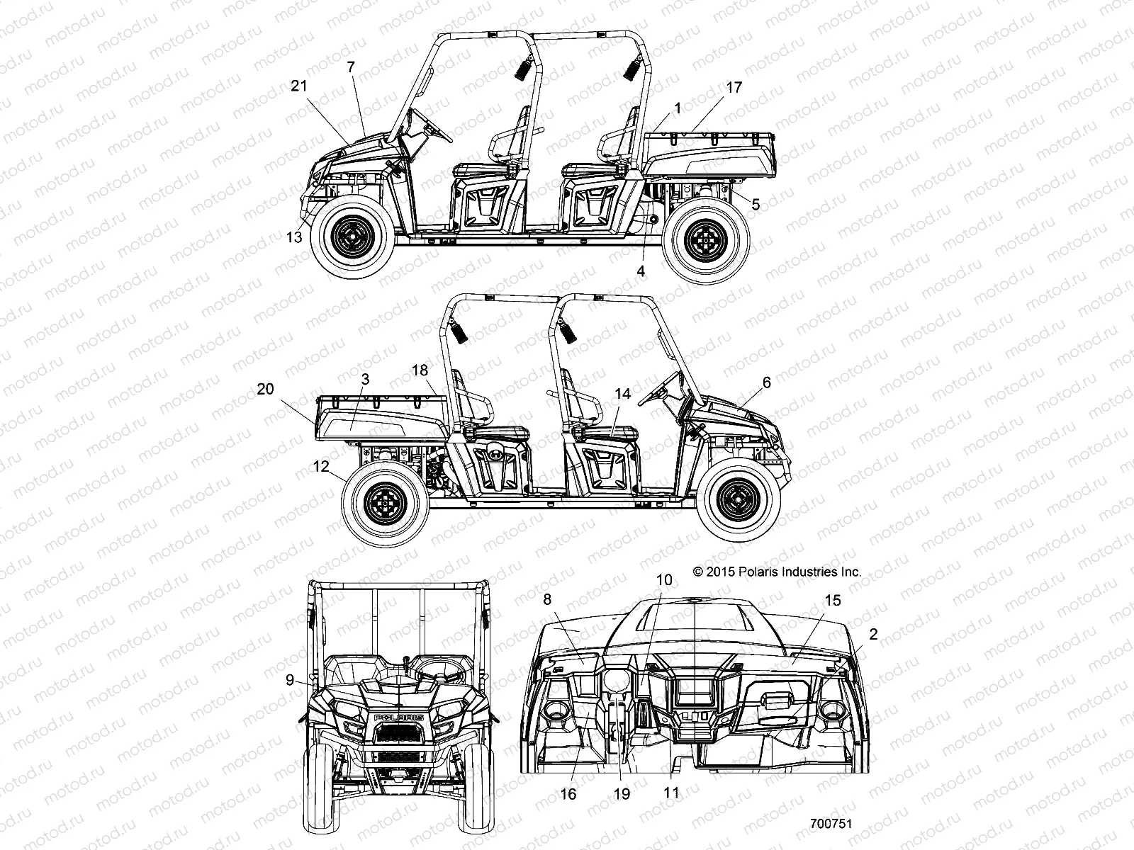 BODY | BODY, DECALS - R16RNA57A1/A9/A4/E57AH (700751)