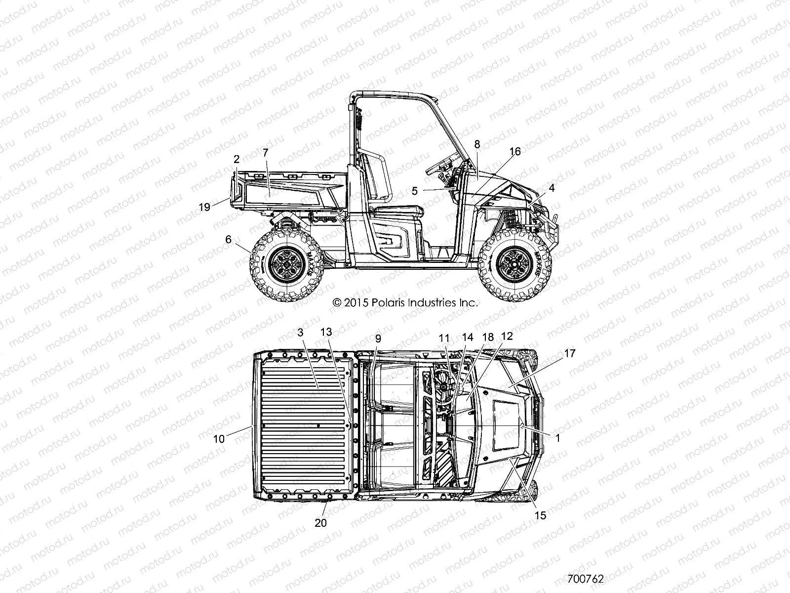 BODY | BODY, DECALS - R16RTA57A1/A4/A9/B1/B4/B9/EAP/EBP (700762)