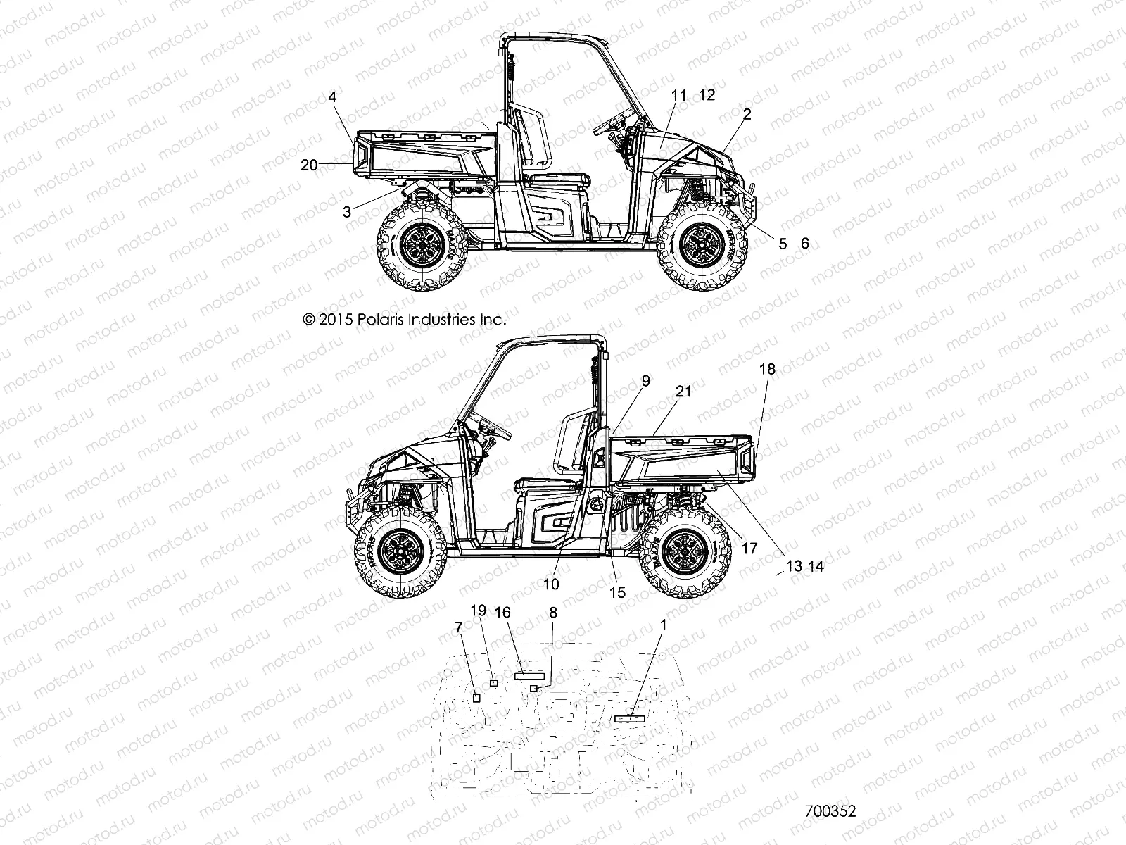 BODY | BODY, DECALS - R16RTAD1A1/E1 (700352)