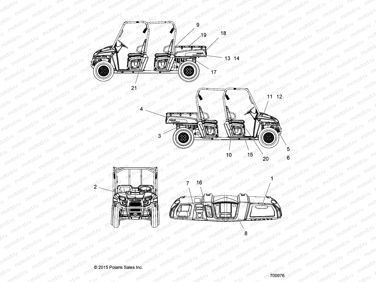 BODY | BODY, DECALS - R16RVAD1A1 (700976)