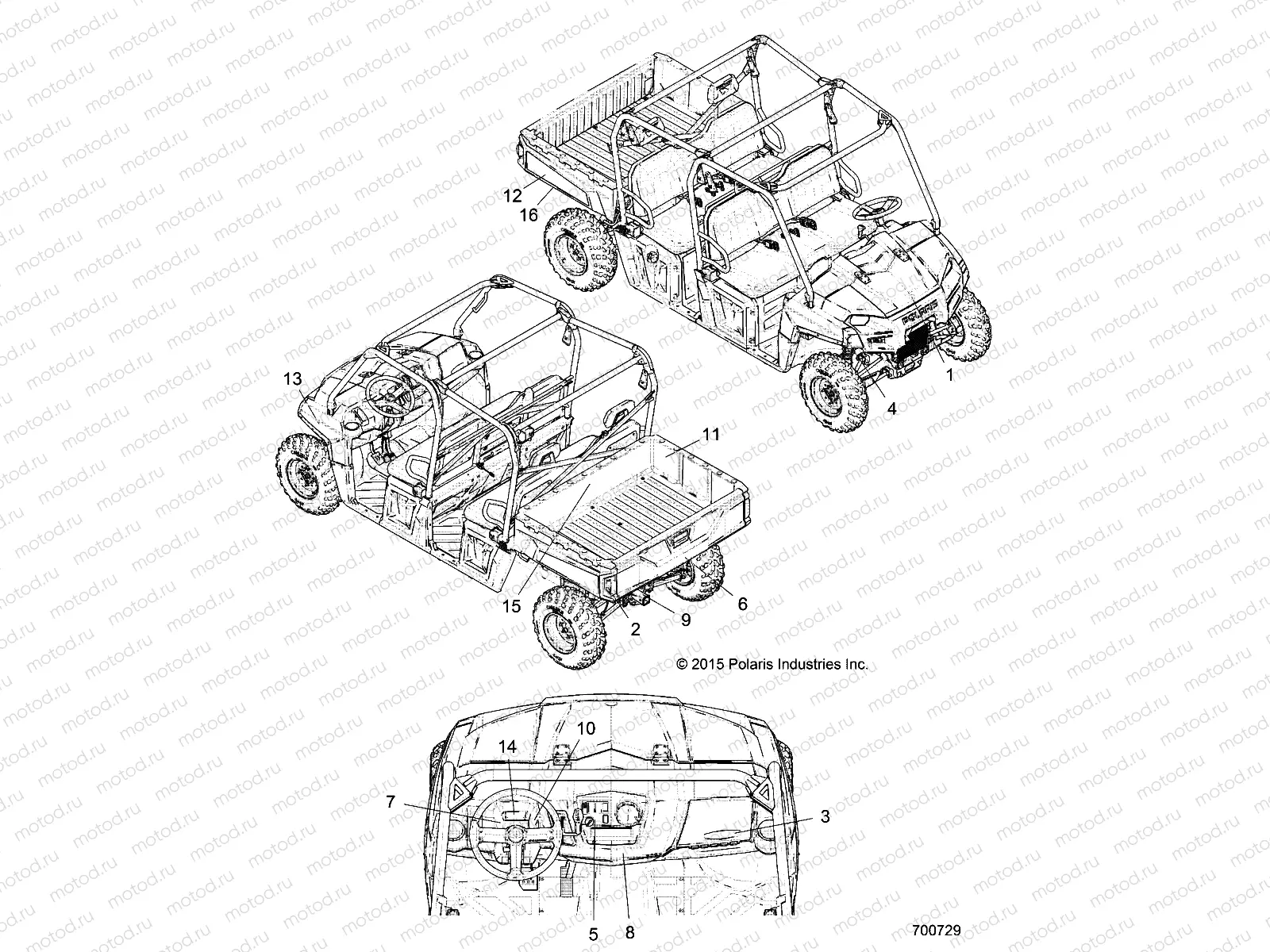 BODY | BODY, DECALS - R17RDA57A1/B1 (700729)