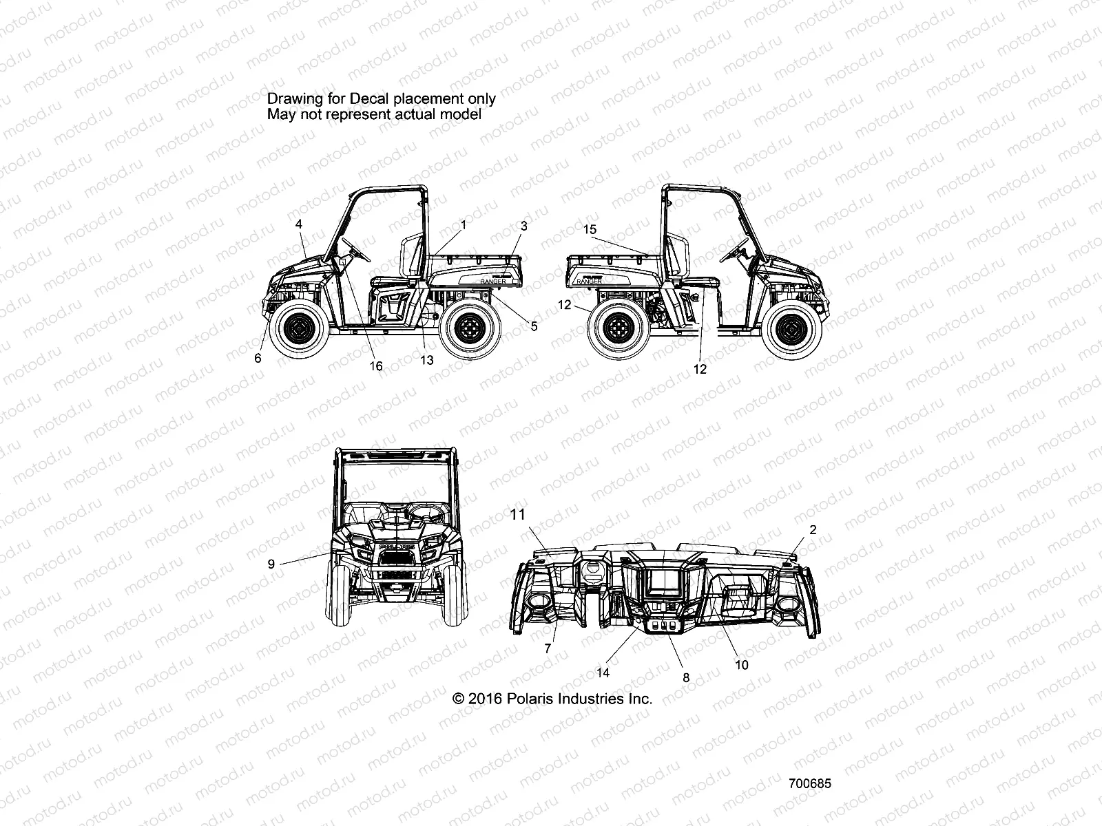 BODY | BODY, DECALS - R18RMAL4G9 (700685)