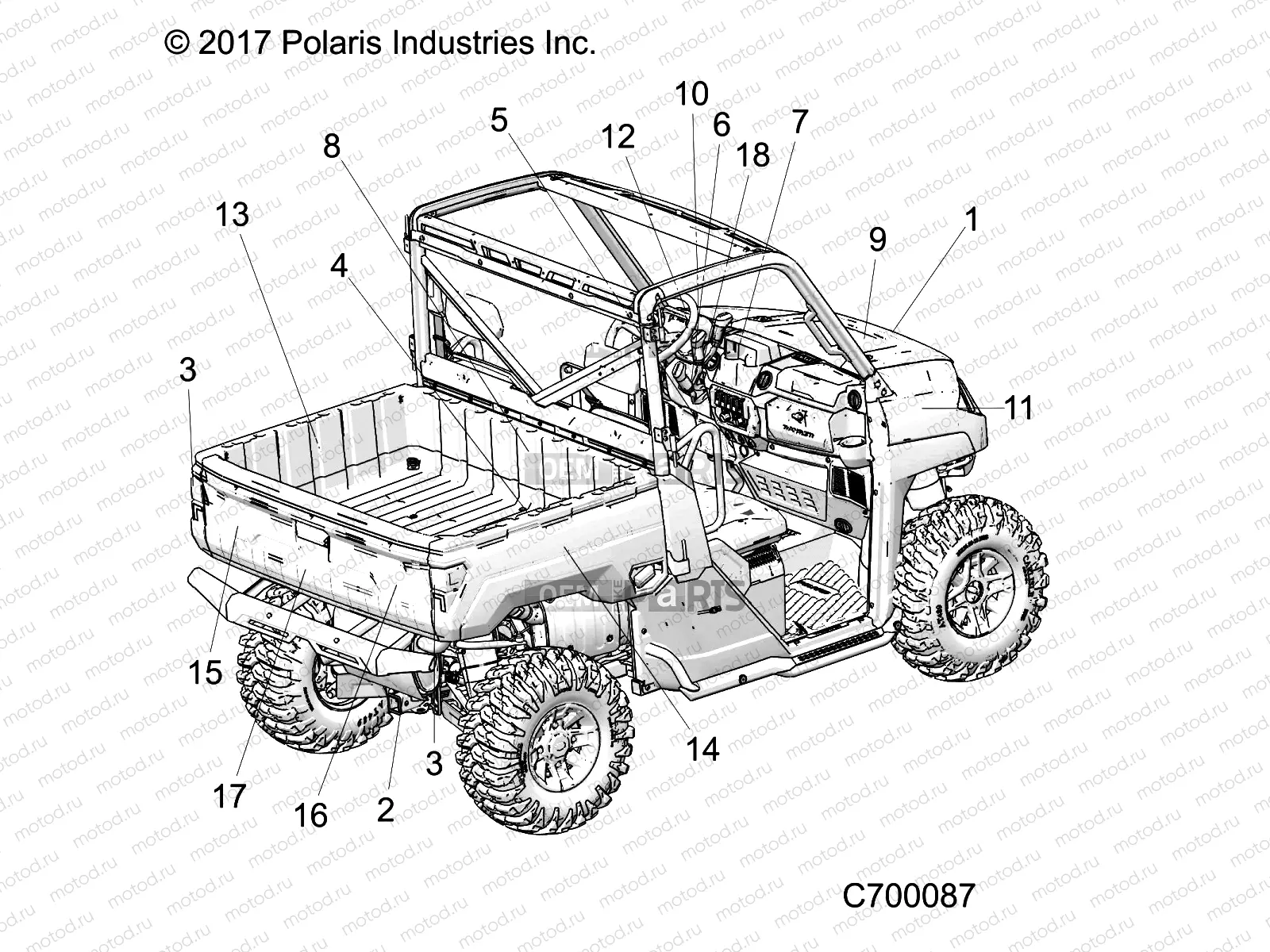 BODY | BODY, DECALS - R18RRE99FM/SFM/SCM (C700087)