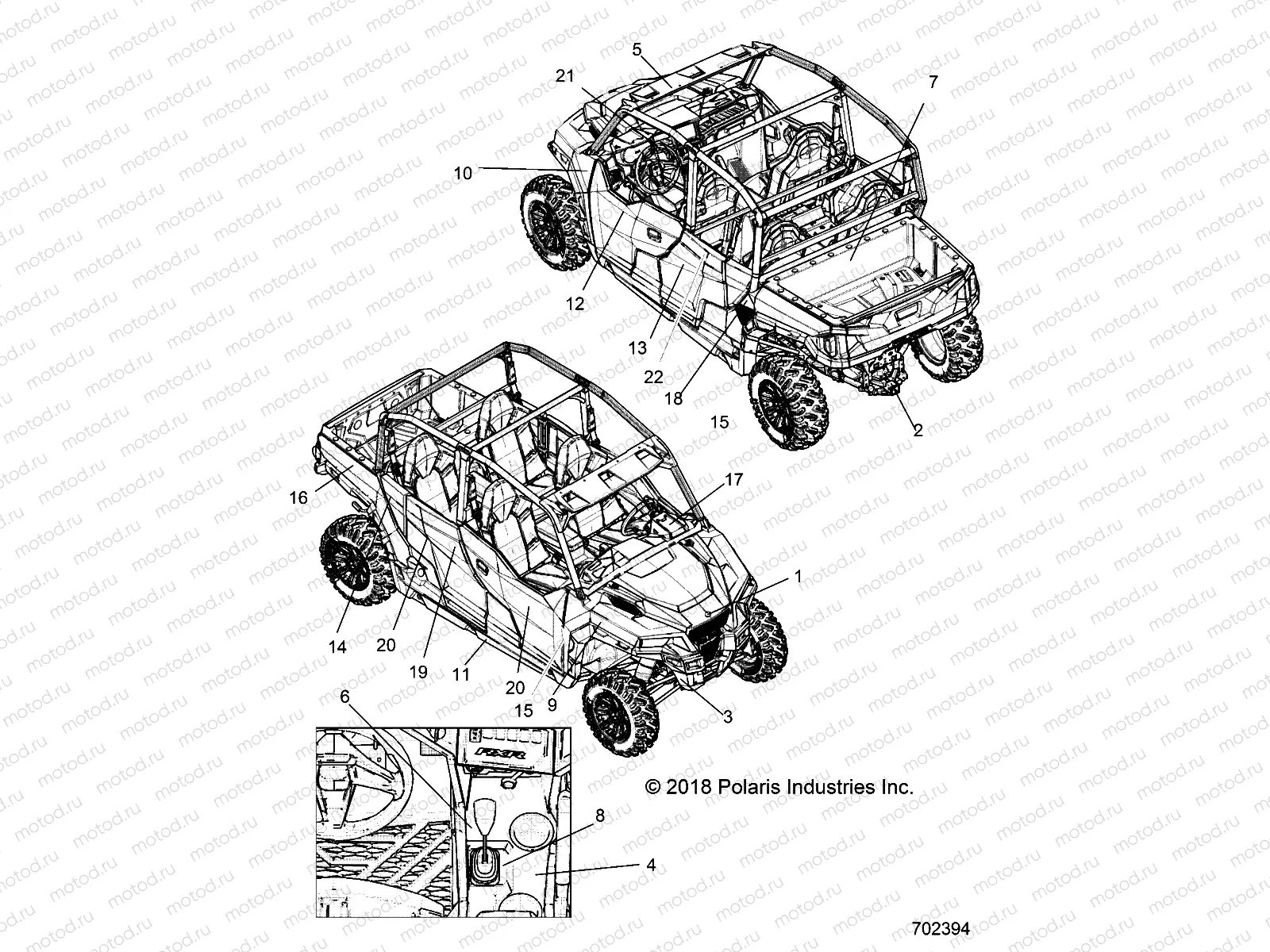 BODY | BODY, DECALS - R19RHE99AD/BD/LD/KAK/BK (702394)
