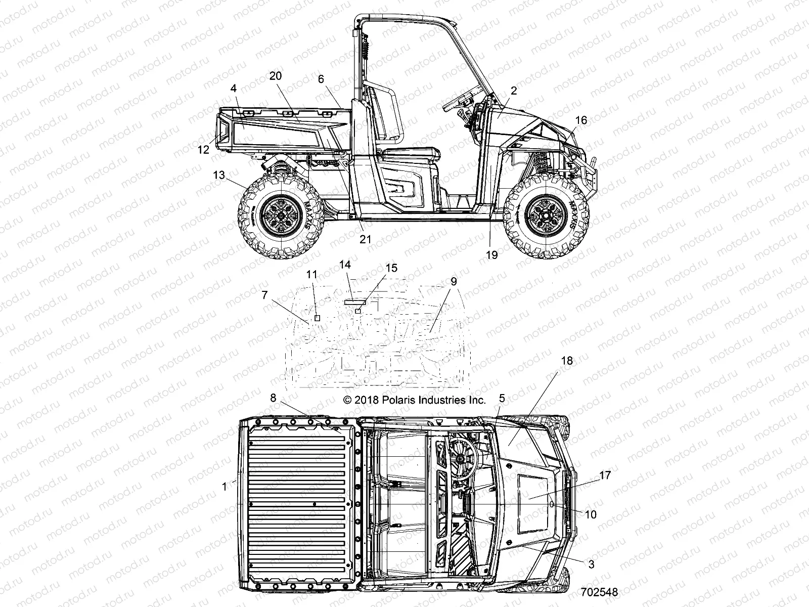 BODY | BODY, DECALS - R19RT_87 ALL OPTIONS (702548)