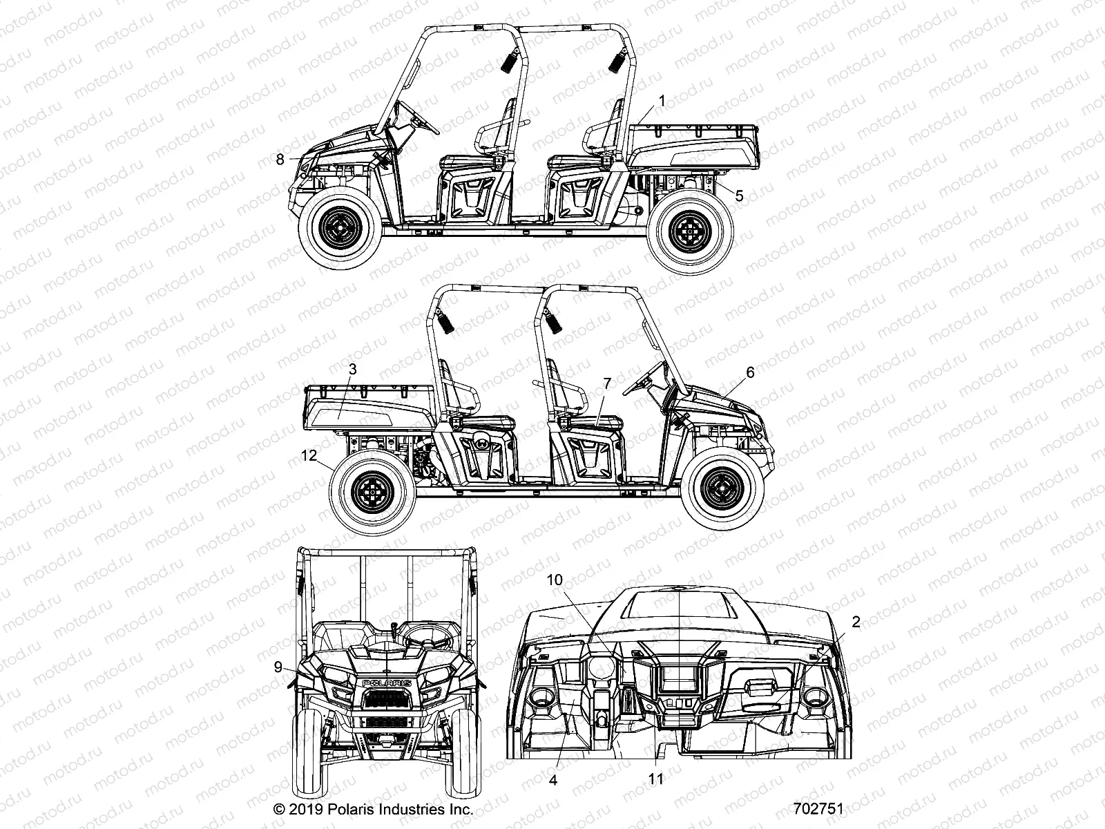 BODY | BODY, DECALS - R20M4A57L1 (702751)