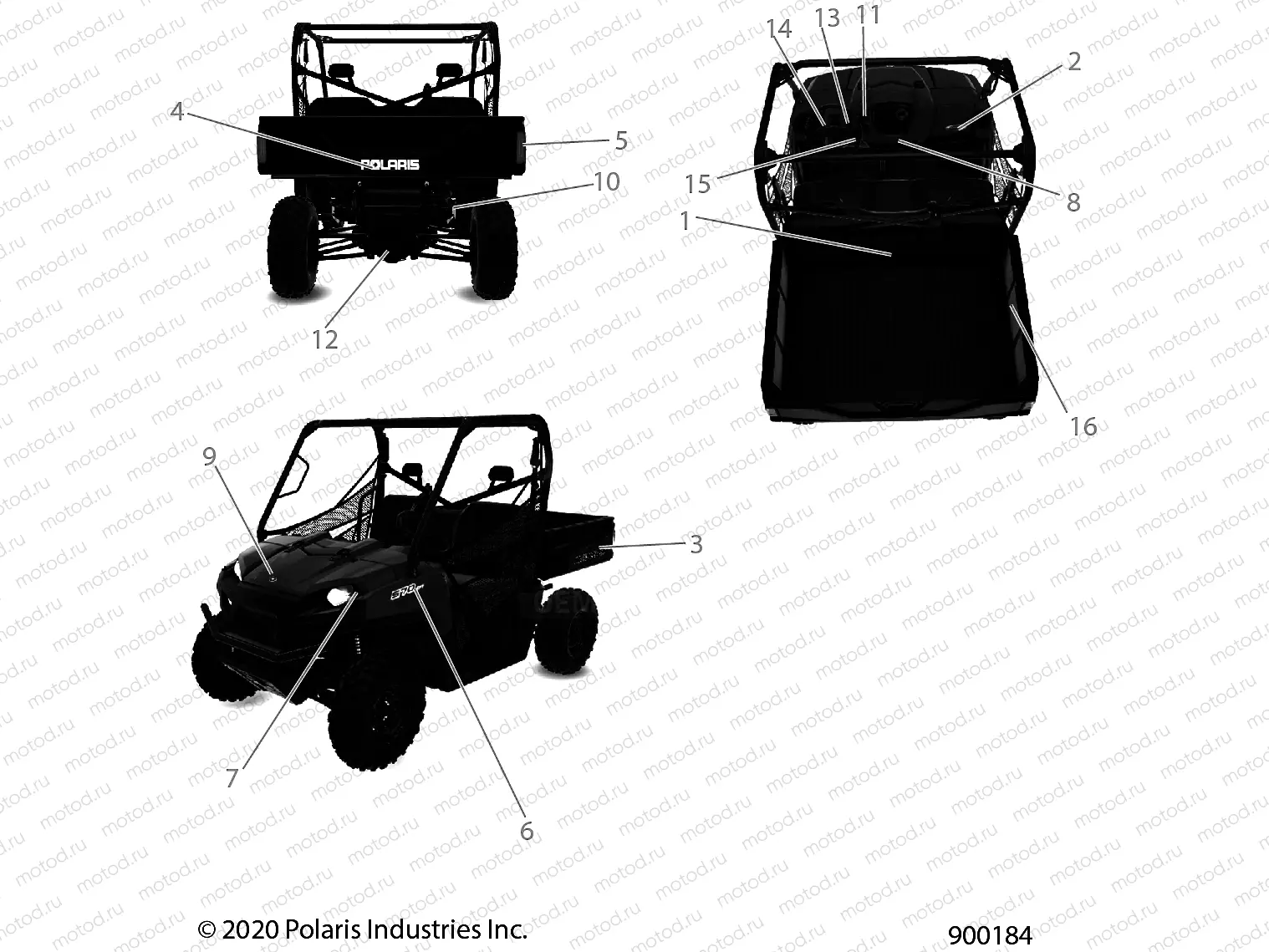 BODY | BODY, DECALS - R21CCA57A1/A7 (900184)