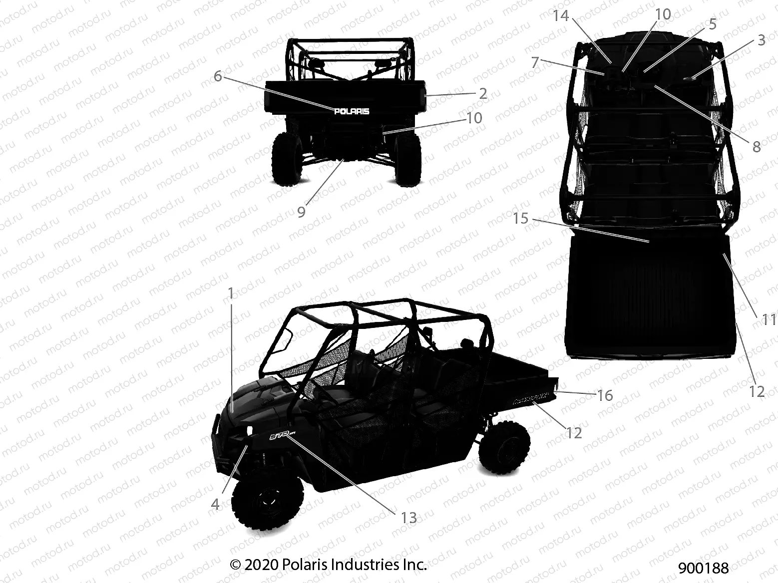 BODY | BODY, DECALS - R21CDA57A1 (900188)