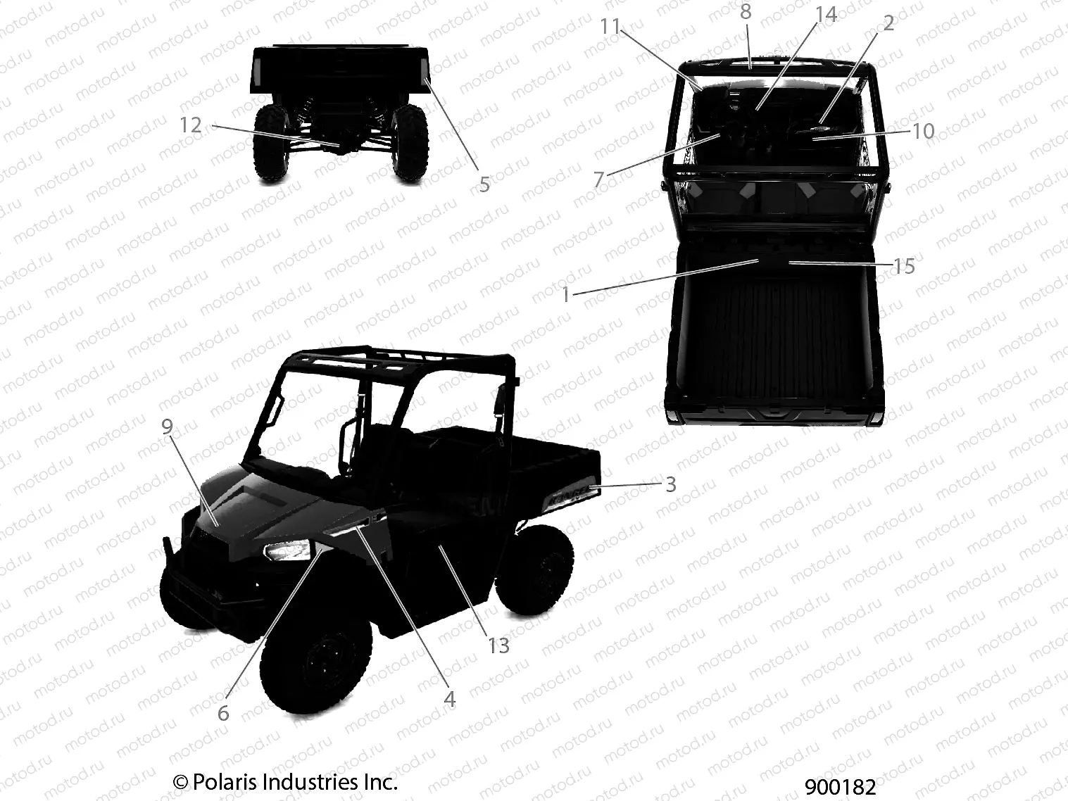 BODY | BODY, DECALS - R21MAAE4G8/G9 (900182)