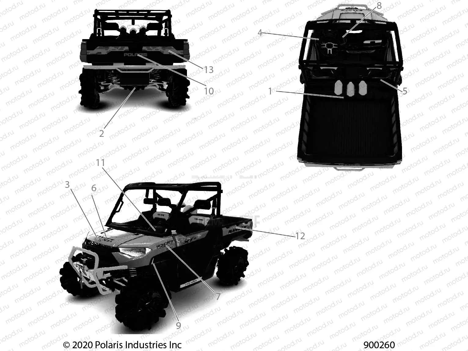 BODY | BODY, DECALS - R21RRB99AZ/BZ (900260)